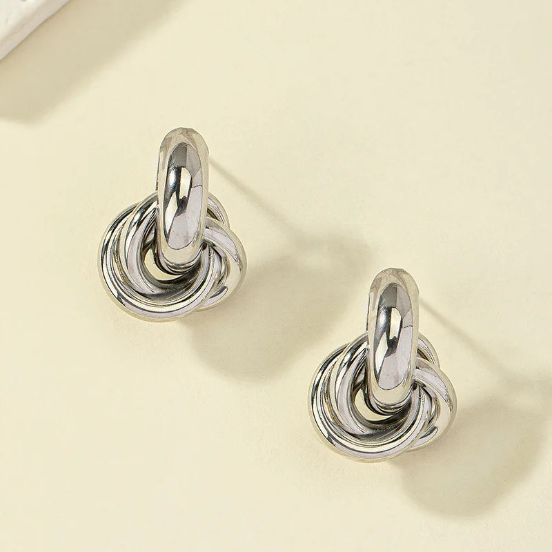 Glam Knot Hoop Earrings