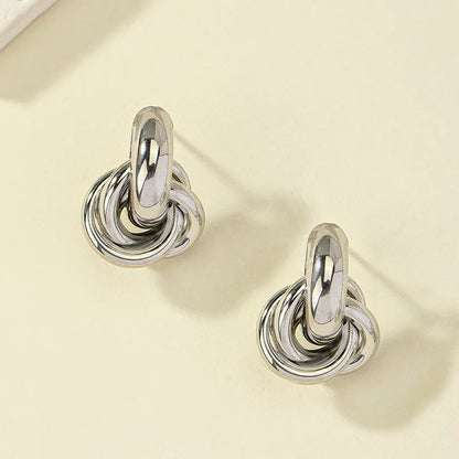 Glam Knot Hoop Earrings