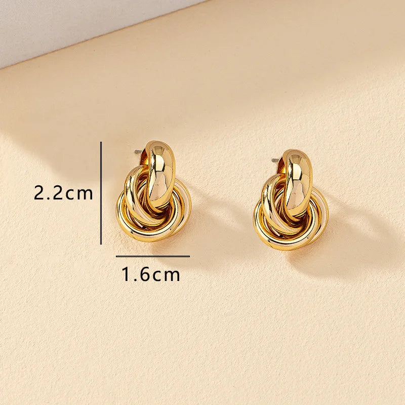 Glam Knot Hoop Earrings