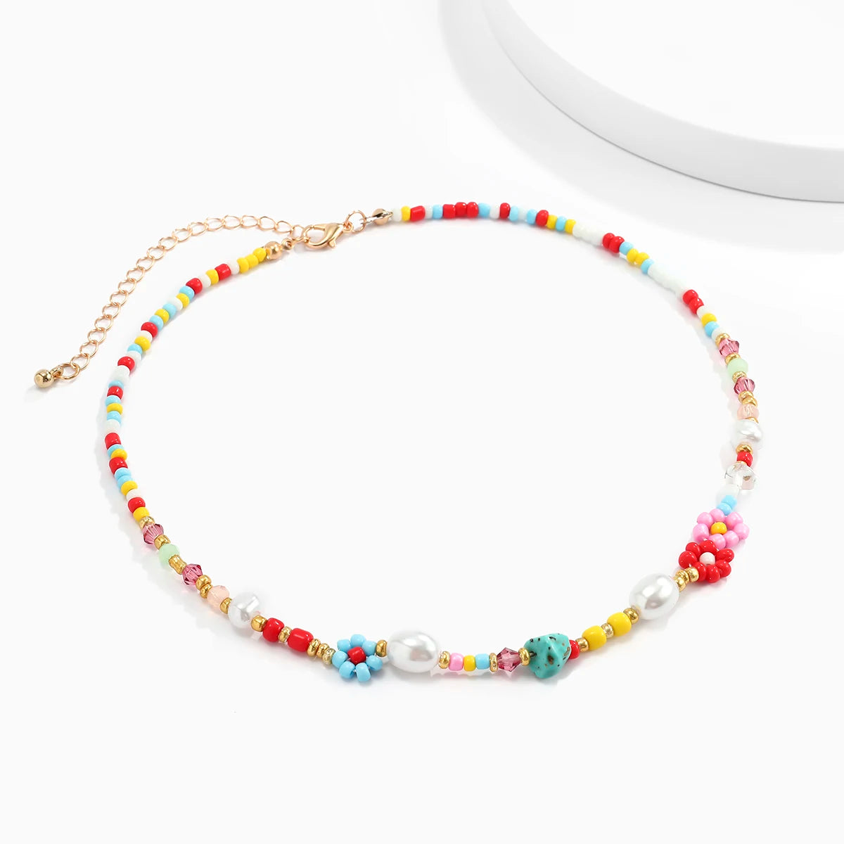 Baroque Pearl Flower Choker