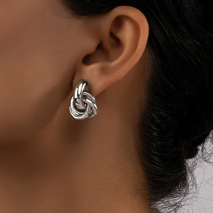 Glam Knot Hoop Earrings