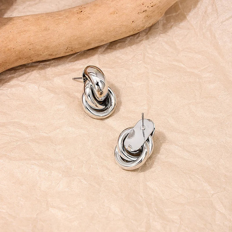 Glam Knot Hoop Earrings