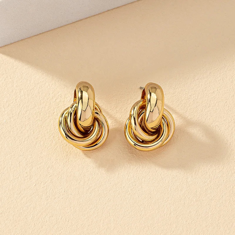 Glam Knot Hoop Earrings