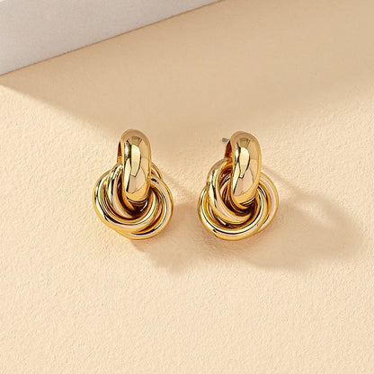 Glam Knot Hoop Earrings